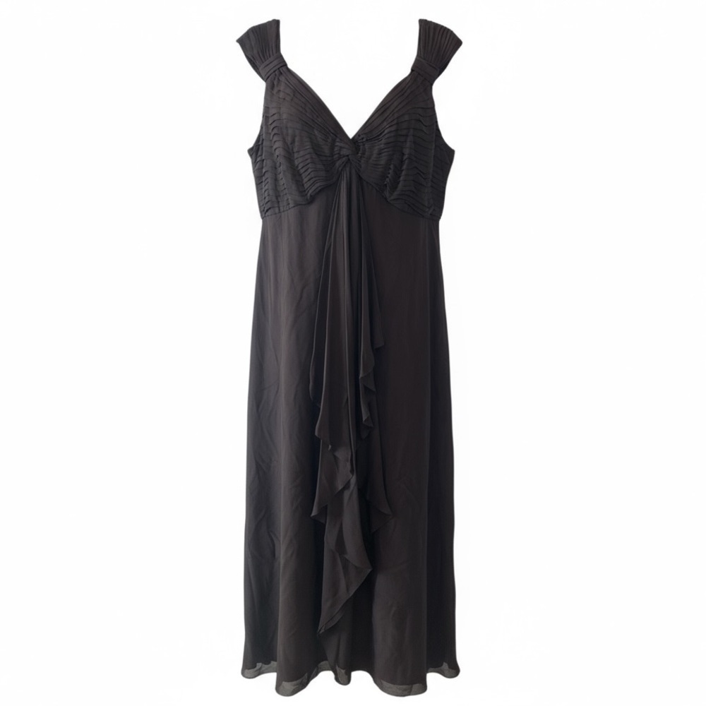 Tadashi Shoji Plus Size Brown Evening Dress